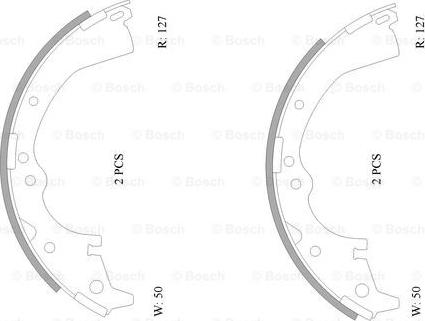 BOSCH 0 986 AB0 068 - Kit ganasce freno autozon.pro