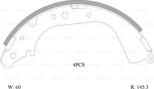 BOSCH 0 986 AB0 085 - Kit ganasce freno autozon.pro