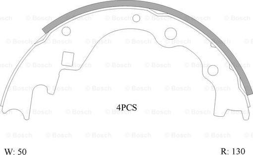 BOSCH 0 986 AB0 140 - Kit ganasce freno autozon.pro