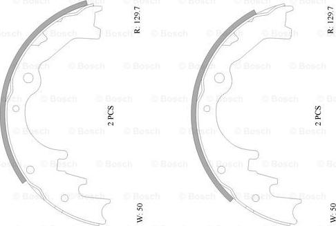 BOSCH 0 986 AB0 158 - Kit ganasce freno autozon.pro