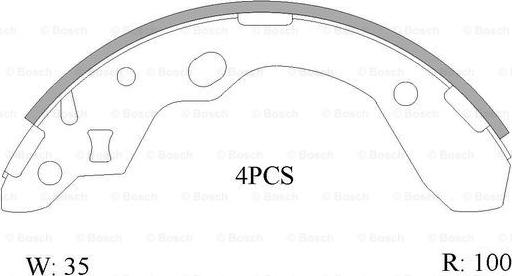 BOSCH 0 986 AB0 162 - Kit ganasce freno autozon.pro