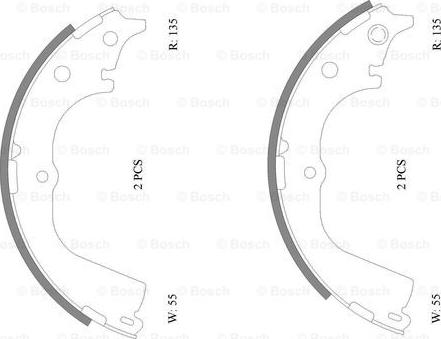 BOSCH 0 986 AB0 109 - Kit ganasce freno autozon.pro