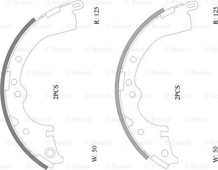 BOSCH 0 986 AB0 116 - Kit ganasce freno autozon.pro