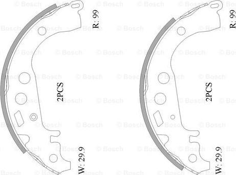 BOSCH 0 986 AB0 118 - Kit ganasce freno autozon.pro