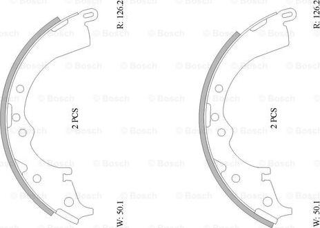 BOSCH 0 986 AB0 117 - Kit ganasce freno autozon.pro