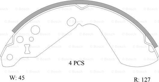 BOSCH 0 986 AB0 857 - Kit ganasce freno autozon.pro