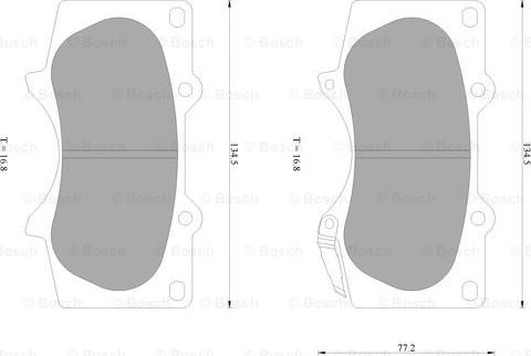 BOSCH 0 986 AB0 261 - Kit pastiglie freno, Freno a disco autozon.pro