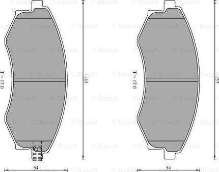 BOSCH 0 986 AB0 205 - Kit pastiglie freno, Freno a disco autozon.pro