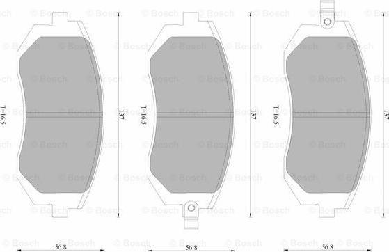 BOSCH 0 986 AB1 961 - Kit pastiglie freno, Freno a disco autozon.pro