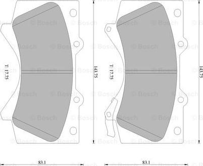 BOSCH 0 986 AB1 493 - Kit pastiglie freno, Freno a disco autozon.pro