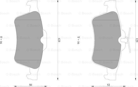 BOSCH 0 986 AB1 445 - Kit pastiglie freno, Freno a disco autozon.pro