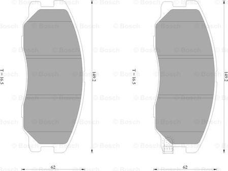 BOSCH 0 986 AB1 469 - Kit pastiglie freno, Freno a disco autozon.pro