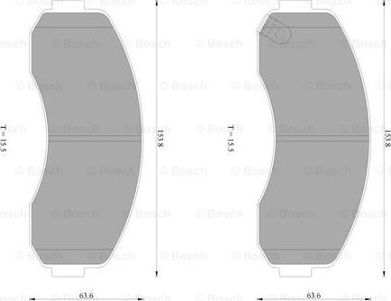 BOSCH 0 986 AB1 464 - Kit pastiglie freno, Freno a disco autozon.pro