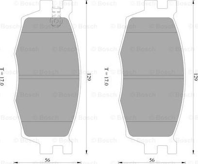 BOSCH 0 986 AB1 465 - Kit pastiglie freno, Freno a disco autozon.pro