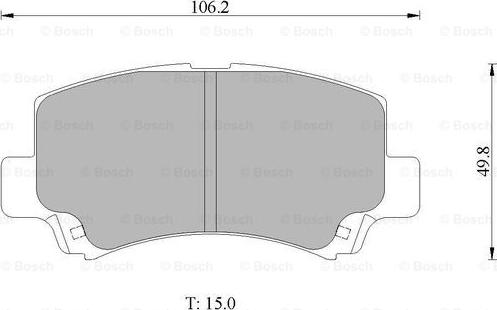 BOSCH 0 986 AB1 460 - Kit pastiglie freno, Freno a disco autozon.pro