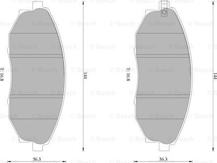 BOSCH 0 986 AB1 468 - Kit pastiglie freno, Freno a disco autozon.pro