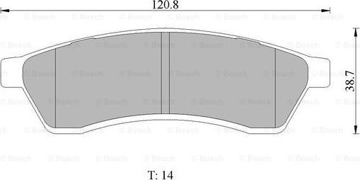 BOSCH 0 986 AB1 463 - Kit pastiglie freno, Freno a disco autozon.pro