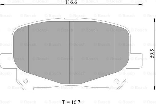 BOSCH 0 986 AB1 409 - Kit pastiglie freno, Freno a disco autozon.pro