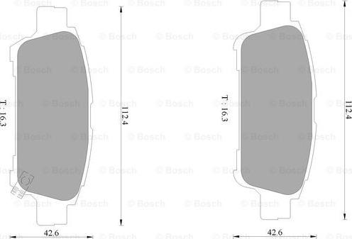 BOSCH 0 986 AB1 400 - Kit pastiglie freno, Freno a disco autozon.pro