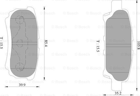 BOSCH 0 986 AB1 401 - Kit pastiglie freno, Freno a disco autozon.pro