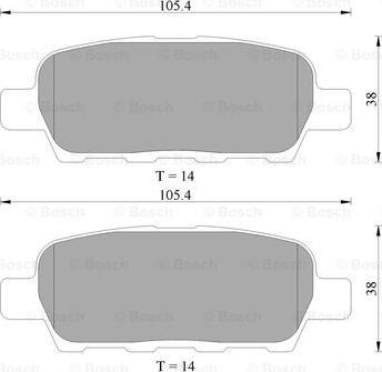 BOSCH 0 986 AB1 403 - Kit pastiglie freno, Freno a disco autozon.pro