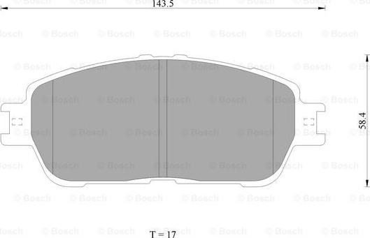 BOSCH 0 986 AB1 402 - Kit pastiglie freno, Freno a disco autozon.pro