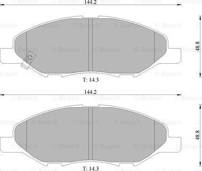 BOSCH 0 986 AB1 418 - Kit pastiglie freno, Freno a disco autozon.pro