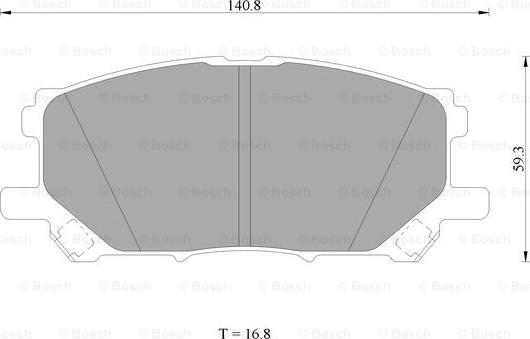 BOSCH 0 986 AB1 413 - Kit pastiglie freno, Freno a disco autozon.pro