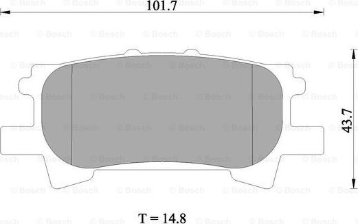 BOSCH 0 986 AB1 412 - Kit pastiglie freno, Freno a disco autozon.pro