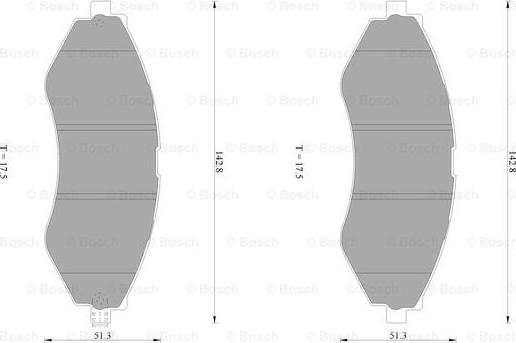 BOSCH 0 986 AB1 433 - Kit pastiglie freno, Freno a disco autozon.pro