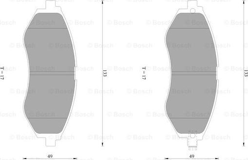 BOSCH 0 986 AB1 432 - Kit pastiglie freno, Freno a disco autozon.pro