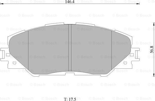 BOSCH 0 986 AB1 422 - Kit pastiglie freno, Freno a disco autozon.pro