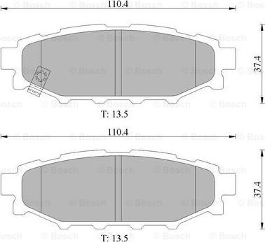 BOSCH 0 986 AB1 474 - Kit pastiglie freno, Freno a disco autozon.pro