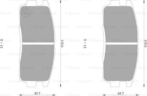 BOSCH 0 986 AB1 470 - Kit pastiglie freno, Freno a disco autozon.pro