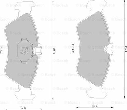 BOSCH 0 986 AB1 658 - Kit pastiglie freno, Freno a disco autozon.pro