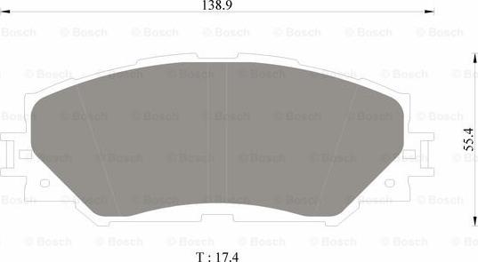 BOSCH 0 986 AB1 612 - Kit pastiglie freno, Freno a disco autozon.pro