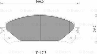 BOSCH 0 986 AB1 090 - Kit pastiglie freno, Freno a disco autozon.pro