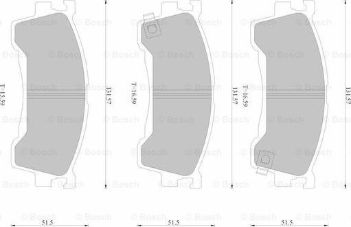 BOSCH 0 986 AB1 098 - Kit pastiglie freno, Freno a disco autozon.pro