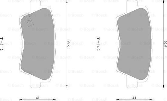 BOSCH 0 986 AB1 040 - Kit pastiglie freno, Freno a disco autozon.pro