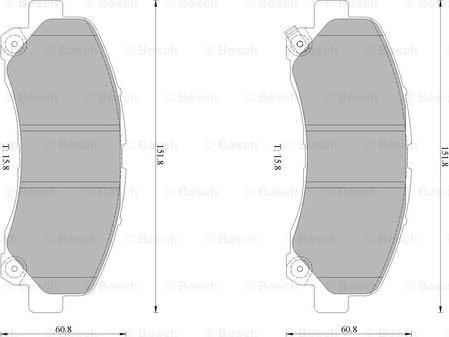 BOSCH 0 986 AB1 041 - Kit pastiglie freno, Freno a disco autozon.pro