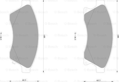 BOSCH 0 986 AB1 042 - Kit pastiglie freno, Freno a disco autozon.pro