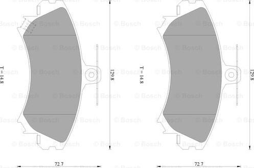 BOSCH 0 986 AB1 054 - Kit pastiglie freno, Freno a disco autozon.pro