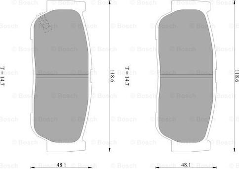 BOSCH 0 986 AB1 065 - Kit pastiglie freno, Freno a disco autozon.pro