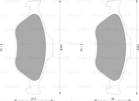 BOSCH 0 986 AB1 060 - Kit pastiglie freno, Freno a disco autozon.pro