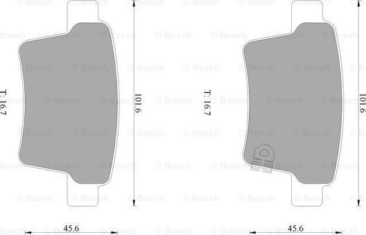 BOSCH 0 986 AB1 001 - Kit pastiglie freno, Freno a disco autozon.pro