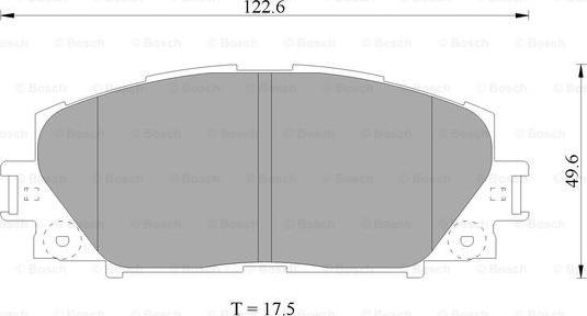 BOSCH 0 986 AB1 080 - Kit pastiglie freno, Freno a disco autozon.pro