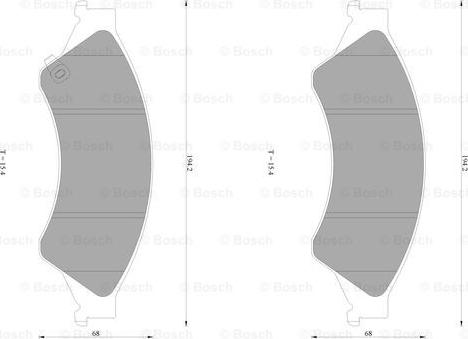 BOSCH 0 986 AB1 083 - Kit pastiglie freno, Freno a disco autozon.pro