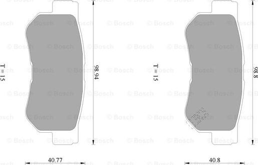 BOSCH 0 986 AB1 020 - Kit pastiglie freno, Freno a disco autozon.pro