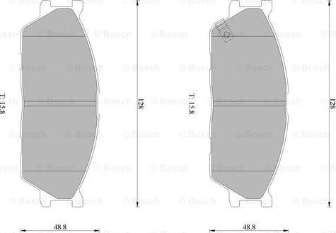 BOSCH 0 986 AB1 021 - Kit pastiglie freno, Freno a disco autozon.pro