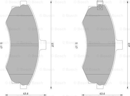 BOSCH 0 986 AB1 023 - Kit pastiglie freno, Freno a disco autozon.pro